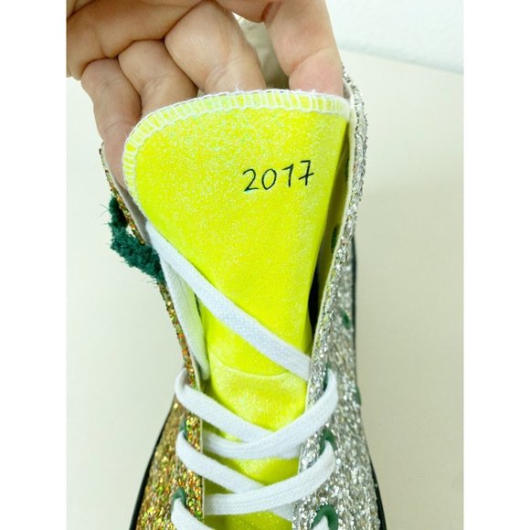 Converse x JW Anderson Chuck 70 High Top Glitter Gold Mens Size 13 #164696c New main image 7